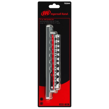 Ingersoll-Rand 11Pc 1/4" Drive SAE Socket Set (IR) 752044